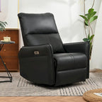 Fauteuil inclinable pivotant et berçant Power 270 avec ports USB, petits fauteuils inclinables électriques en PU pour petits espaces