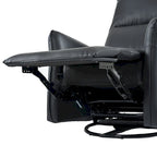 Fauteuil inclinable pivotant et berçant Power 270 avec ports USB, petits fauteuils inclinables électriques en PU pour petits espaces