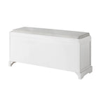 Banc de rangement en bois avec coussin, 3 tiroirs et 3 paniers