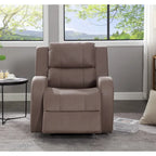 Fauteuil inclinable manuel moderne en similicuir souple