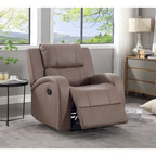 Fauteuil inclinable manuel moderne en similicuir souple