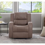 Fauteuil inclinable manuel moderne en similicuir souple