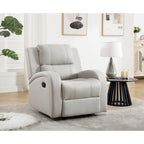 Fauteuil inclinable manuel moderne en similicuir souple