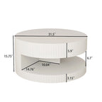 Table basse ronde de 31,5 po