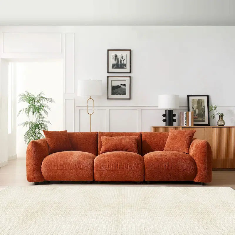 Canapé 3 places moderne du milieu du siècle pour salon, chambre à coucher