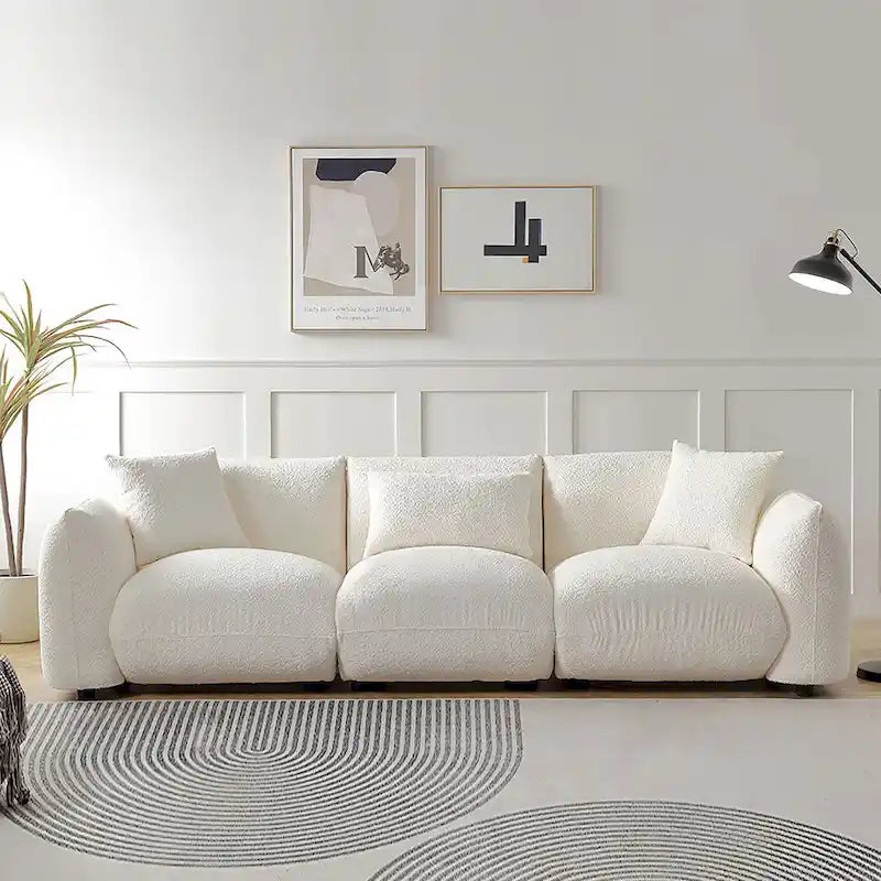Canapé 3 places moderne du milieu du siècle pour salon, chambre à coucher