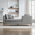 Large chaise longue moderne rembourrée double face
