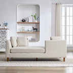 Large chaise longue moderne rembourrée double face