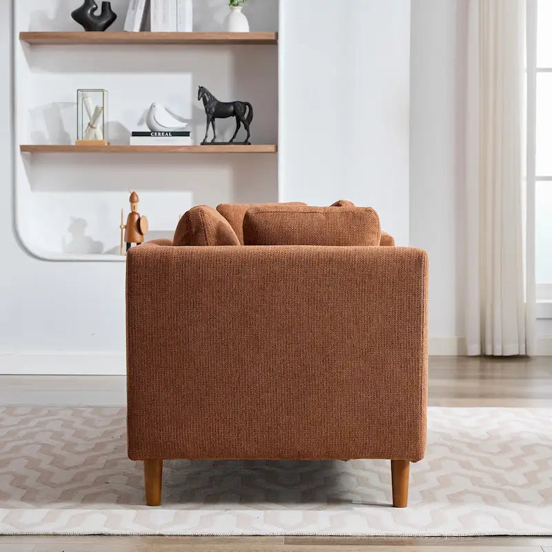 Large chaise longue moderne rembourrée double face