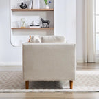 Large chaise longue moderne rembourrée double face