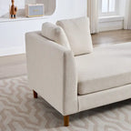 Large chaise longue moderne rembourrée double face