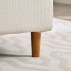 Large chaise longue moderne rembourrée double face
