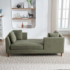 Large chaise longue moderne rembourrée double face
