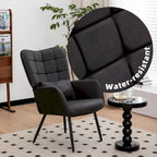 Fauteuil d'appoint moderne en cuir reconstitué (lot de 2)