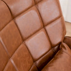Fauteuil d'appoint moderne en cuir reconstitué (lot de 2)
