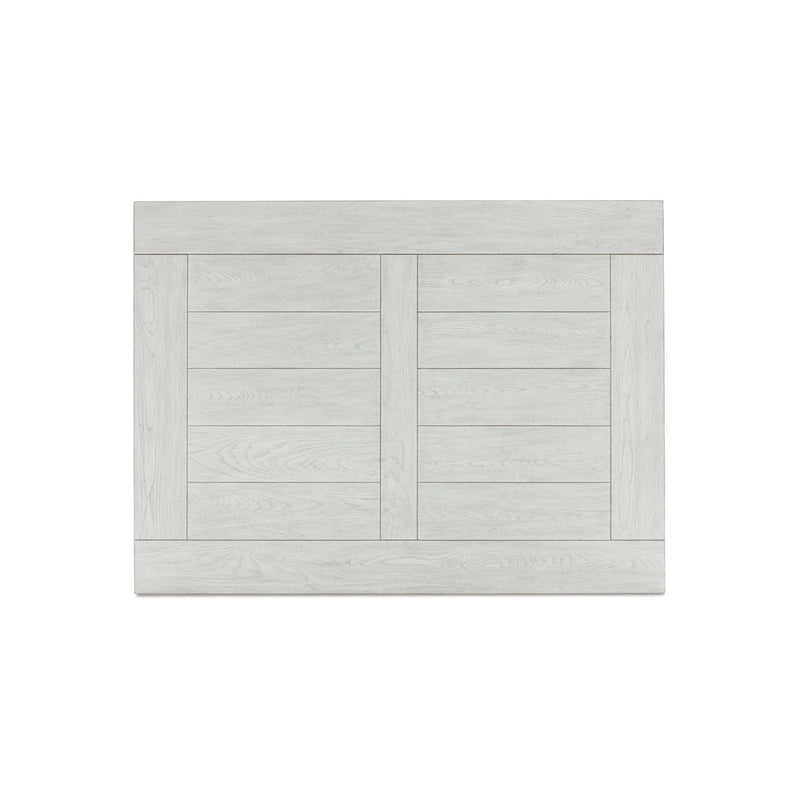 Table basse Dyne Cocktail, plateau en planches, balustres, bois blanc 54 pouces