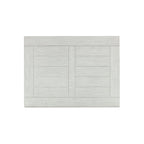 Table basse Dyne Cocktail, plateau en planches, balustres, bois blanc 54 pouces