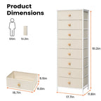 VredHom 8 Tiroirs Commode Tour de Rangement Verticale