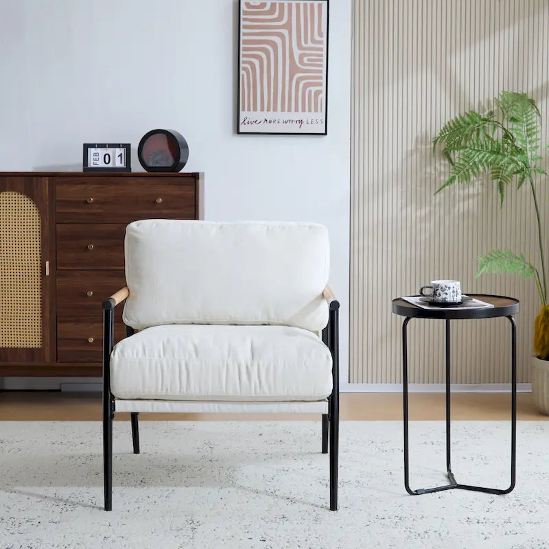 Fauteuil d'appoint rembourré moderne Varsts avec cadre en bois, émeraude par Christopher Knight Home