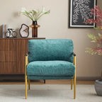 Fauteuil d'appoint rembourré moderne Varsts avec cadre en bois, émeraude par Christopher Knight Home