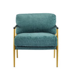 Fauteuil d'appoint rembourré moderne Varsts avec cadre en bois, émeraude par Christopher Knight Home