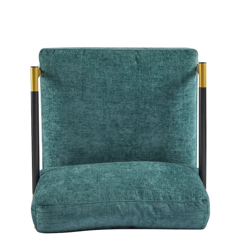 Fauteuil d'appoint rembourré moderne Varsts avec cadre en bois, émeraude par Christopher Knight Home