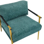 Fauteuil d'appoint rembourré moderne Varsts avec cadre en bois, émeraude par Christopher Knight Home