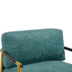 Fauteuil d'appoint rembourré moderne Varsts avec cadre en bois, émeraude par Christopher Knight Home