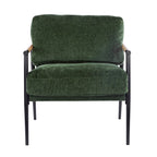 Fauteuil d'appoint rembourré moderne Varsts avec cadre en bois, émeraude par Christopher Knight Home