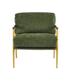 Fauteuil d'appoint rembourré moderne Varsts avec cadre en bois, émeraude par Christopher Knight Home