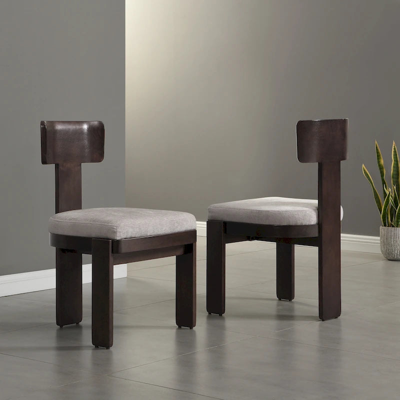 Christopher Knight Home - Chaises de salle à manger Oliver rembourrées, assises élégantes et confortables, lot de 2