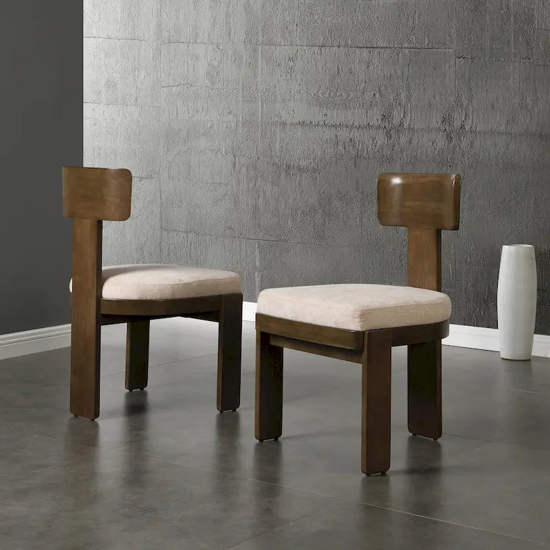 Christopher Knight Home - Chaises de salle à manger Oliver rembourrées, assises élégantes et confortables, lot de 2