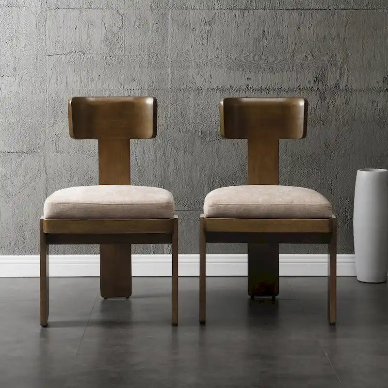 Christopher Knight Home - Chaises de salle à manger Oliver rembourrées, assises élégantes et confortables, lot de 2