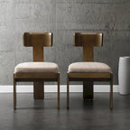 Christopher Knight Home - Chaises de salle à manger Oliver rembourrées, assises élégantes et confortables, lot de 2