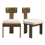 Christopher Knight Home - Chaises de salle à manger Oliver rembourrées, assises élégantes et confortables, lot de 2
