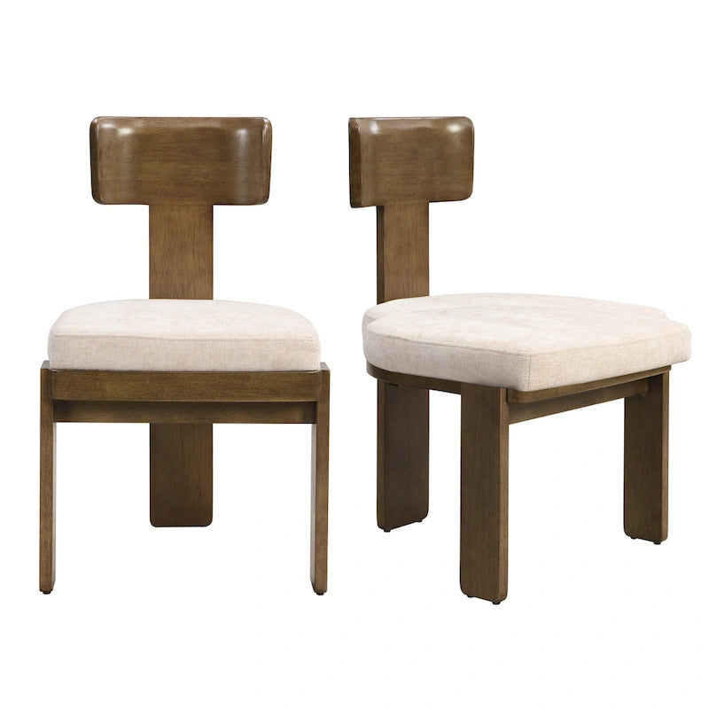 Christopher Knight Home - Chaises de salle à manger Oliver rembourrées, assises élégantes et confortables, lot de 2