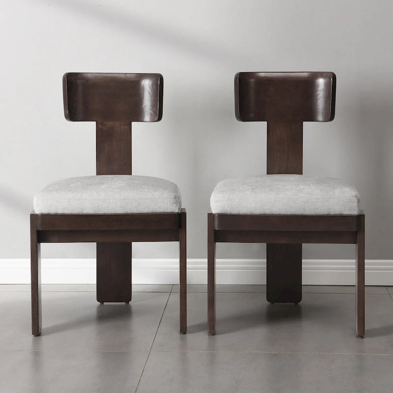 Christopher Knight Home - Chaises de salle à manger Oliver rembourrées, assises élégantes et confortables, lot de 2
