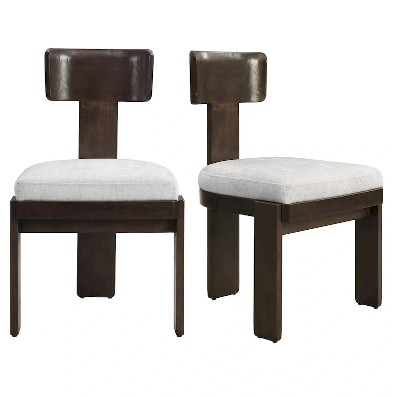 Christopher Knight Home - Chaises de salle à manger Oliver rembourrées, assises élégantes et confortables, lot de 2