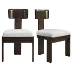 Christopher Knight Home - Chaises de salle à manger Oliver rembourrées, assises élégantes et confortables, lot de 2