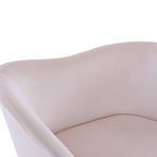 Christopher Knight Home - Fauteuil d'appoint moderne Eliana en tissu Teddy avec dossier incurvé et pieds dorés