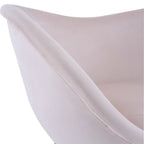 Christopher Knight Home - Fauteuil d'appoint moderne Eliana en tissu Teddy avec dossier incurvé et pieds dorés