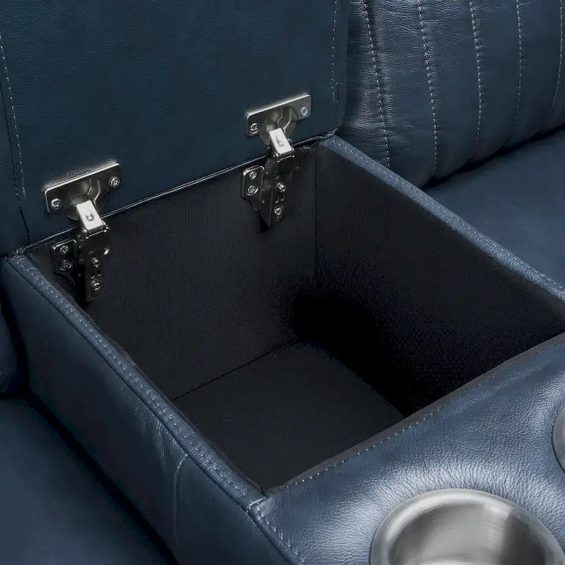 Ensemble de canapés inclinables électriques zéro gravité en cuir 3 pièces avec appuie-tête et support lombaire électriques, ports USB et USB-C