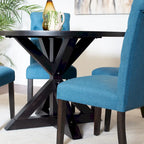 Ensemble Table et Chaises de Salle à Manger pour Petit Appartement, Ensemble Table et Chaises de Salle à Manger Rondes avec Table Piédestal en Croix pour Cuisine
