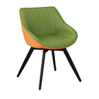 Lot de 2 chaises de salle à manger avec pieds en métal