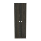 HomeRoots 71 Armoire ou placard de rangement en bois brun foncé - 23,6' X '70,8' X '11,8