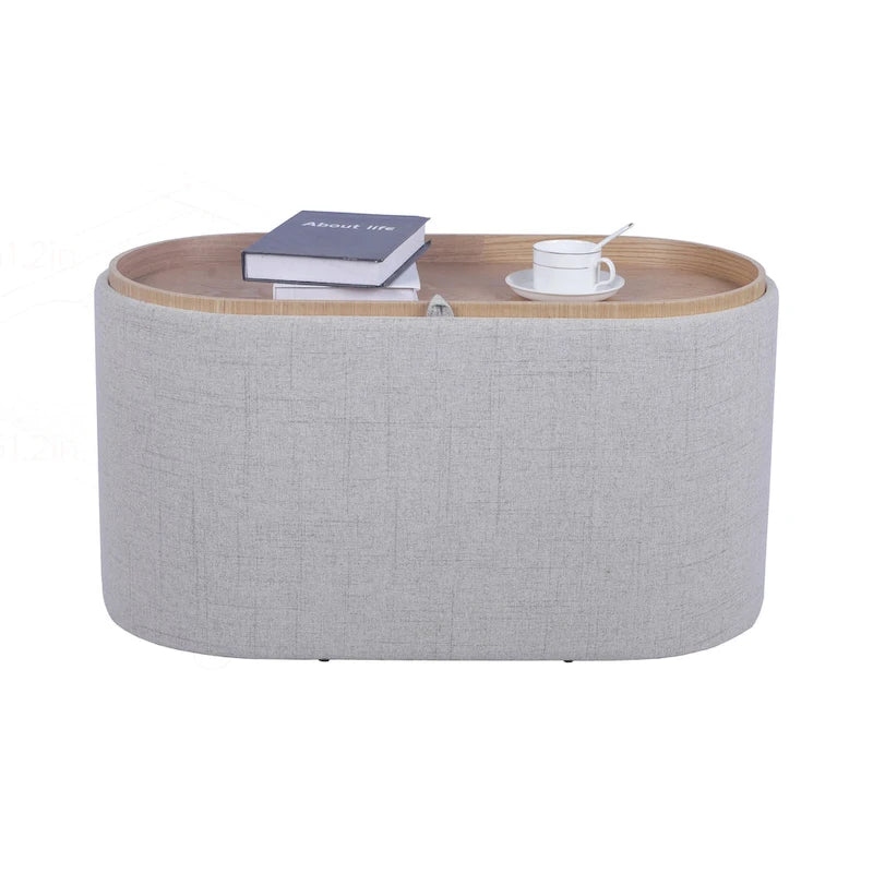 Pouf réversible polyvalent avec rangement spacieux pour un intérieur stylé