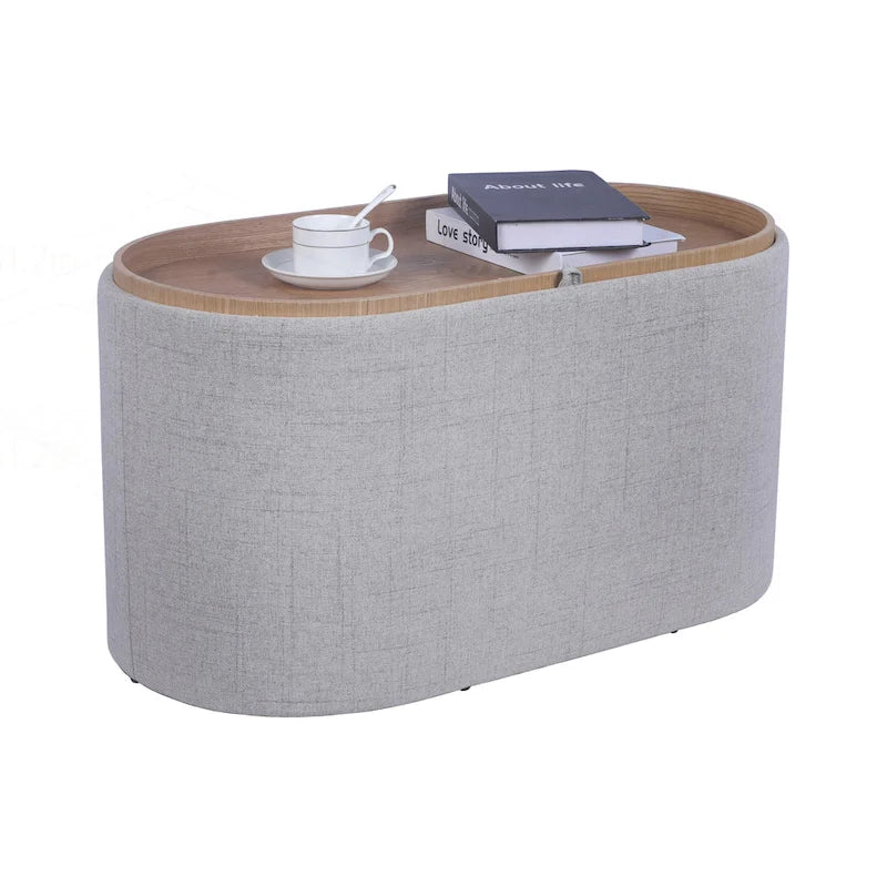 Pouf réversible polyvalent avec rangement spacieux pour un intérieur stylé
