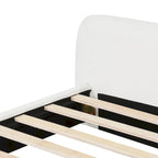 Cadre de lit rembourré grand format Lit plateforme moderne avec tête de lit capitonnée pour chambre d'amis, aucun sommier tapissier requis