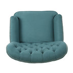 Fauteuil inclinable électrique Roomfitters avec accents cuivrés et revêtement doux, fauteuil de salon confortable, sarcelle