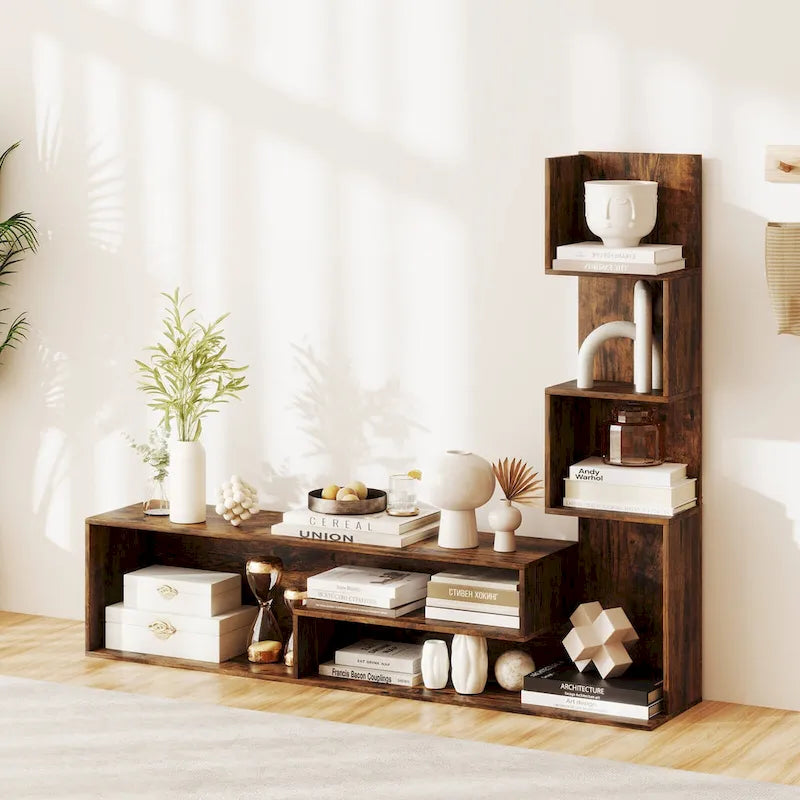 Meuble TV Costway Cube pour téléviseurs jusqu'à 50 pouces, Table Console Multimédia avec - Voir détails